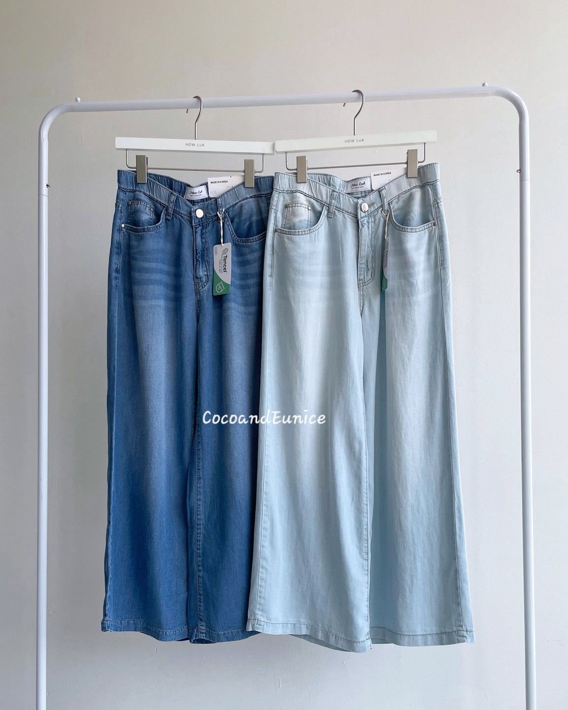 🌿No.3115 Tencel 7/8 Length Wide Pants