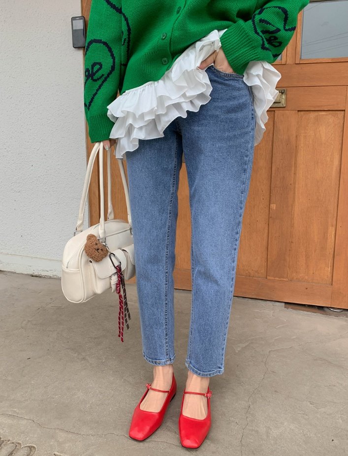 🌿710 Premium Brushed Semi Jean