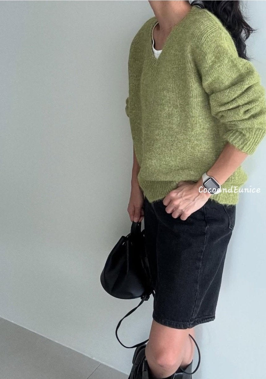 ✨️NEW ARRIVAL✨️ 🌿Beaver V-Neck Knit Sweater