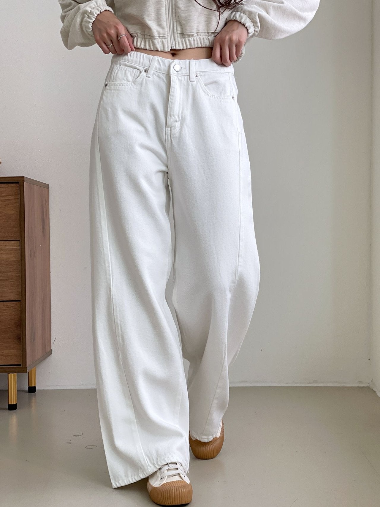 ✨️NEW ARRIVAL✨️🌿PREMIUM No.527 AUTUMN POP RING YARN SECRET BANDING WIDE PANTS