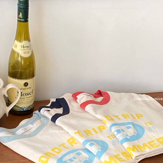 πΏ Vintage Road Ringer Tee (Washed Cotton)