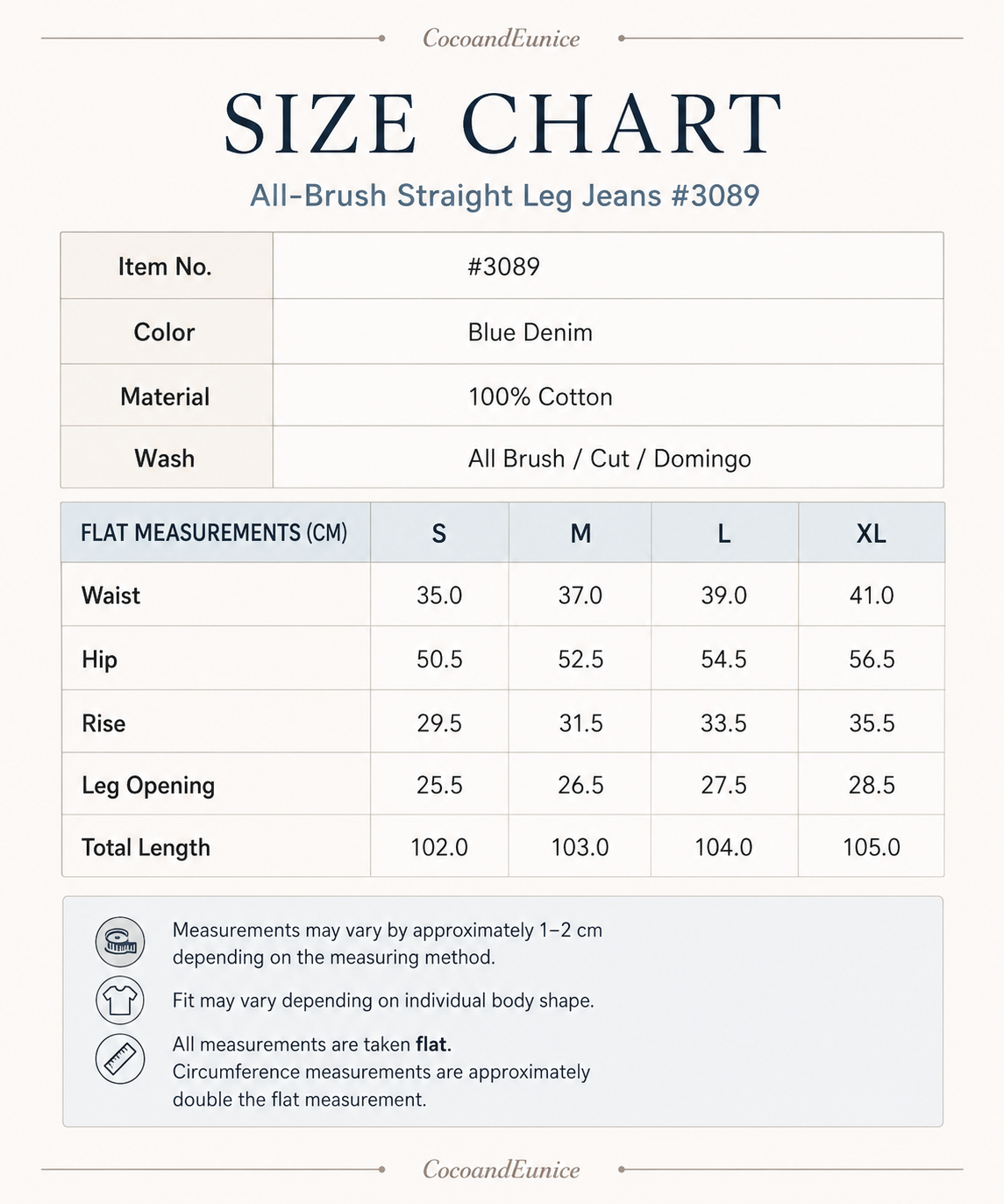 No.3089 Wide Straight Leg Jeans | Korean Denim Pants | Hidden Waistband Jeans | Light Wash Denim | High Rise Wide Leg Jeans | Casual Jeans