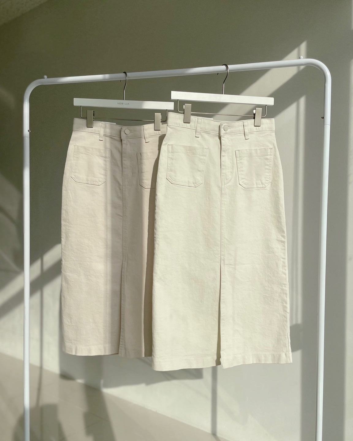 🌿 NO.300 Cotton Front Pocket Skirt