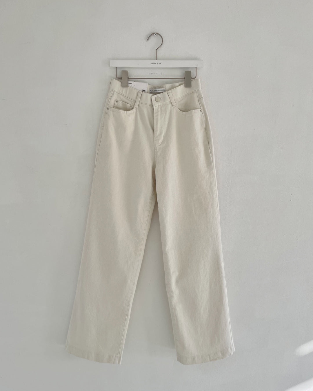 🌿 No.307 Cotton Wide Straight Pants