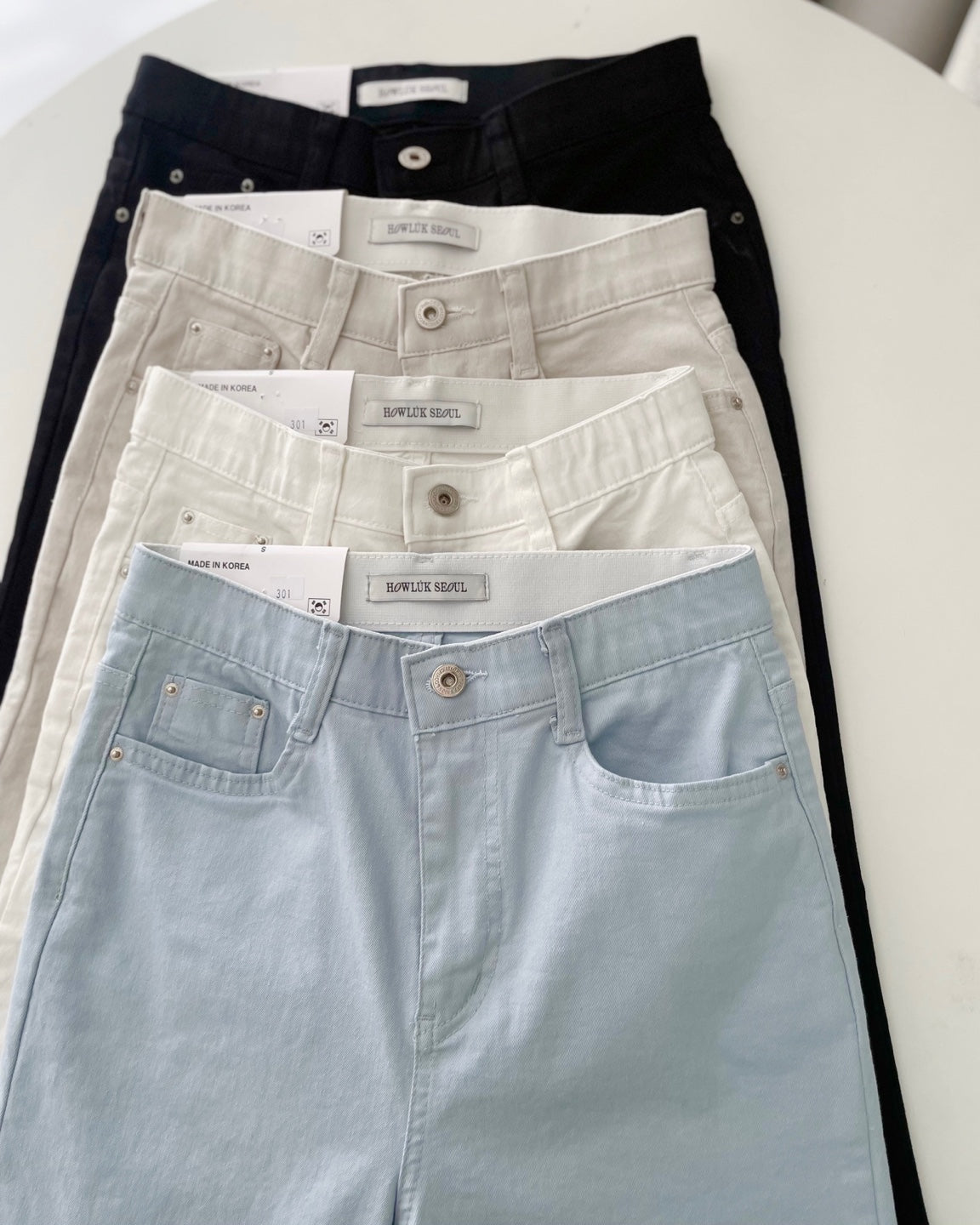 🌿 NO.301 Cotton Straight Pants (Relaxed Straight Fit)