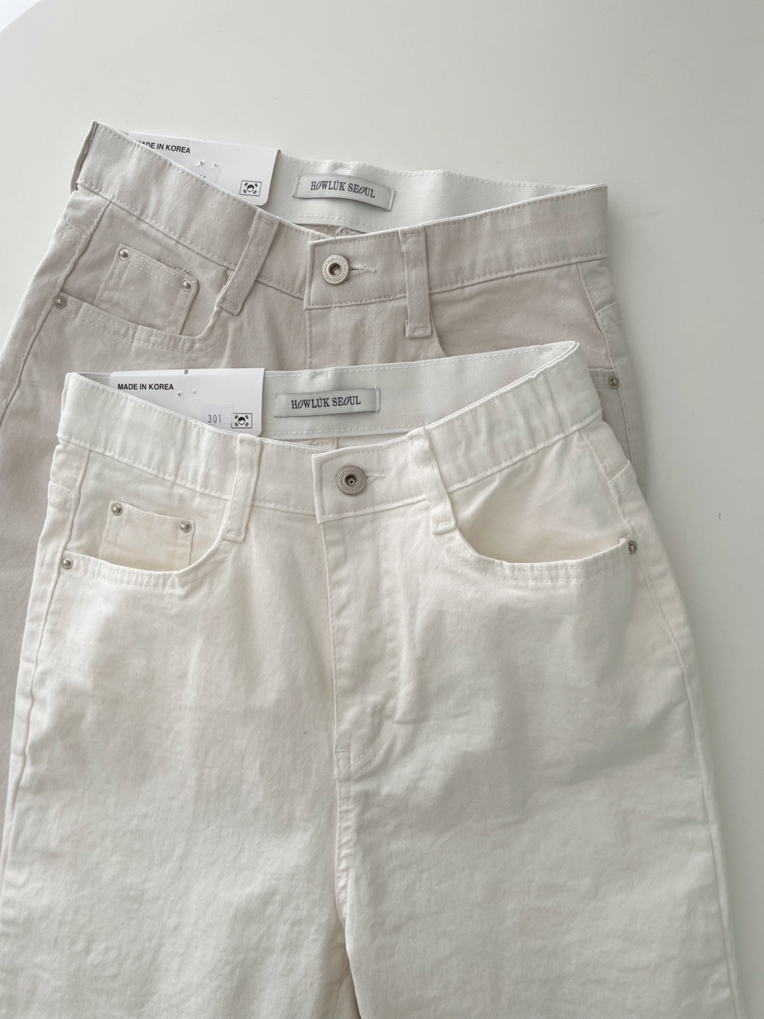 🌿 NO.301 Cotton Straight Pants (Relaxed Straight Fit)