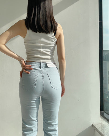 🌿 NO.301 Cotton Straight Pants (Relaxed Straight Fit)