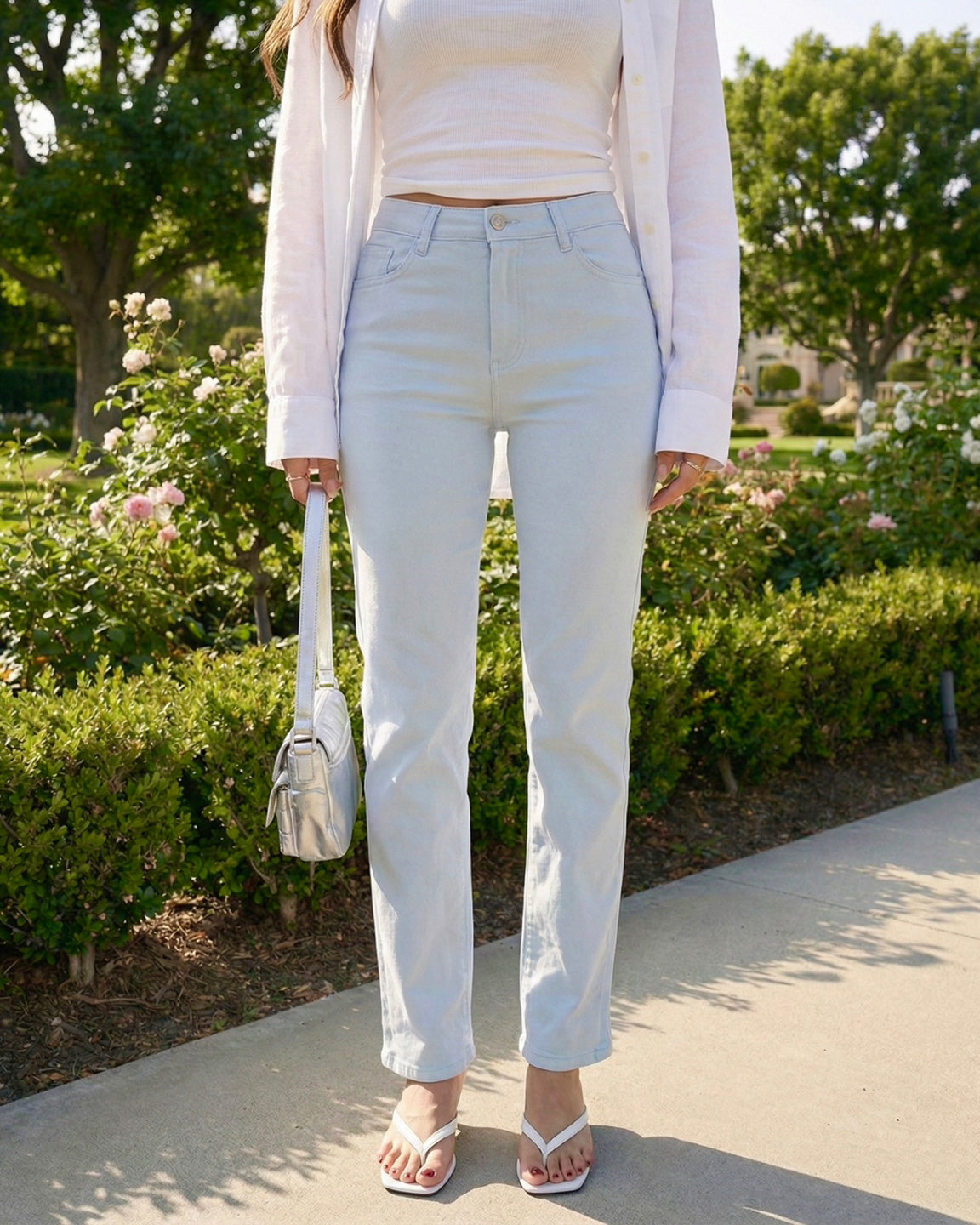 🌿 NO.301 Cotton Straight Pants (Relaxed Straight Fit)