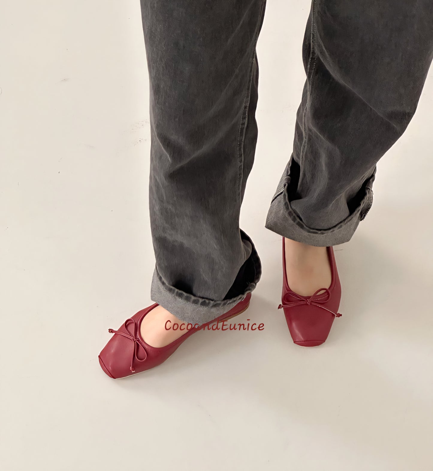 🌿 Like Lambskin Eco Leather Flat Shoes_12COLORS