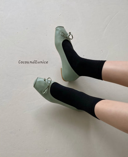 🌿 Like Lambskin Eco Leather Flat Shoes_12COLORS
