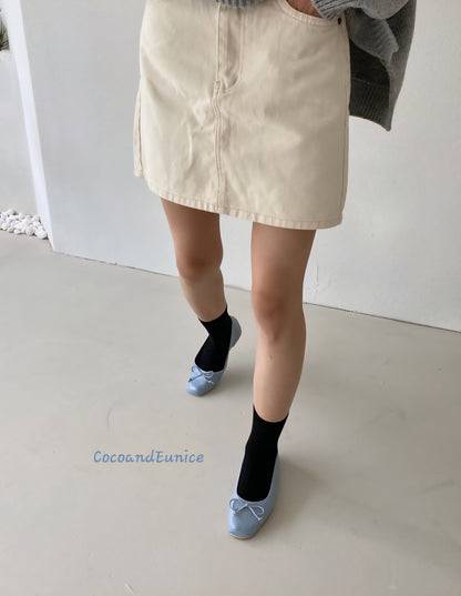 🌿 Like Lambskin Eco Leather Flat Shoes_12COLORS