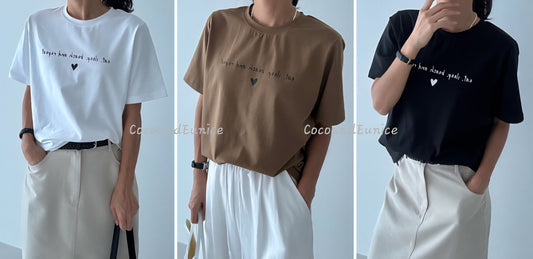 ✨️NEW ARRIVAL✨️ 🌿Mini Heart Cotton Tee