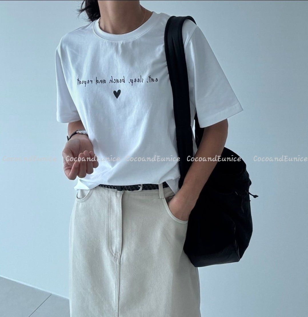 ✨️NEW ARRIVAL✨️ 🌿Mini Heart Cotton Tee