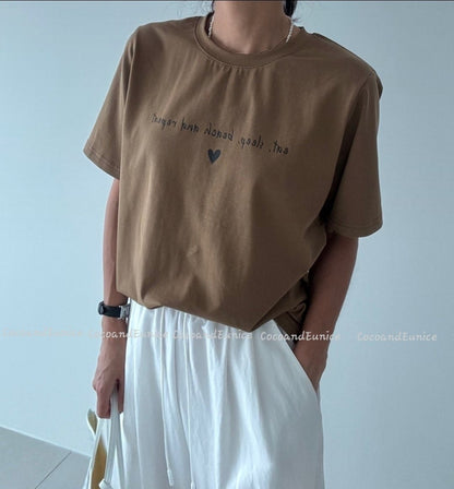 ✨️NEW ARRIVAL✨️ 🌿Mini Heart Cotton Tee