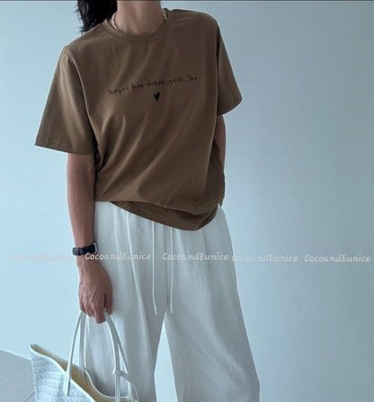 ✨️NEW ARRIVAL✨️ 🌿Mini Heart Cotton Tee