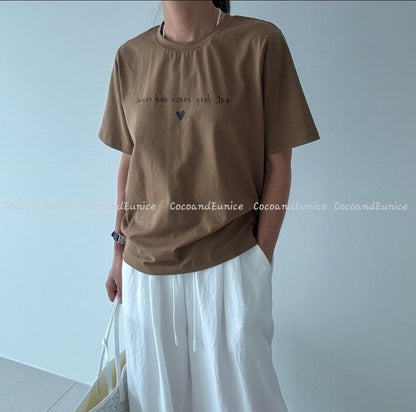 ✨️NEW ARRIVAL✨️ 🌿Mini Heart Cotton Tee