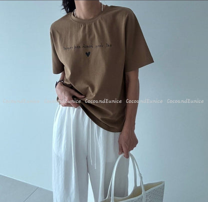 ✨️NEW ARRIVAL✨️ 🌿Mini Heart Cotton Tee