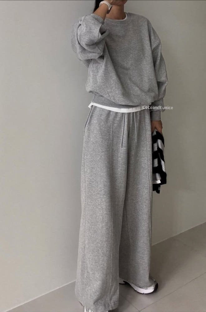 🌿Soft French Terry Milk-Cut Set [Premium Brand Production]