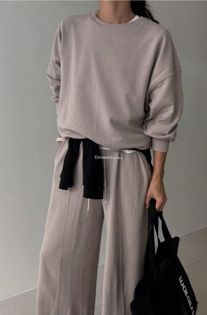 🌿Soft French Terry Milk-Cut Set [Premium Brand Production]