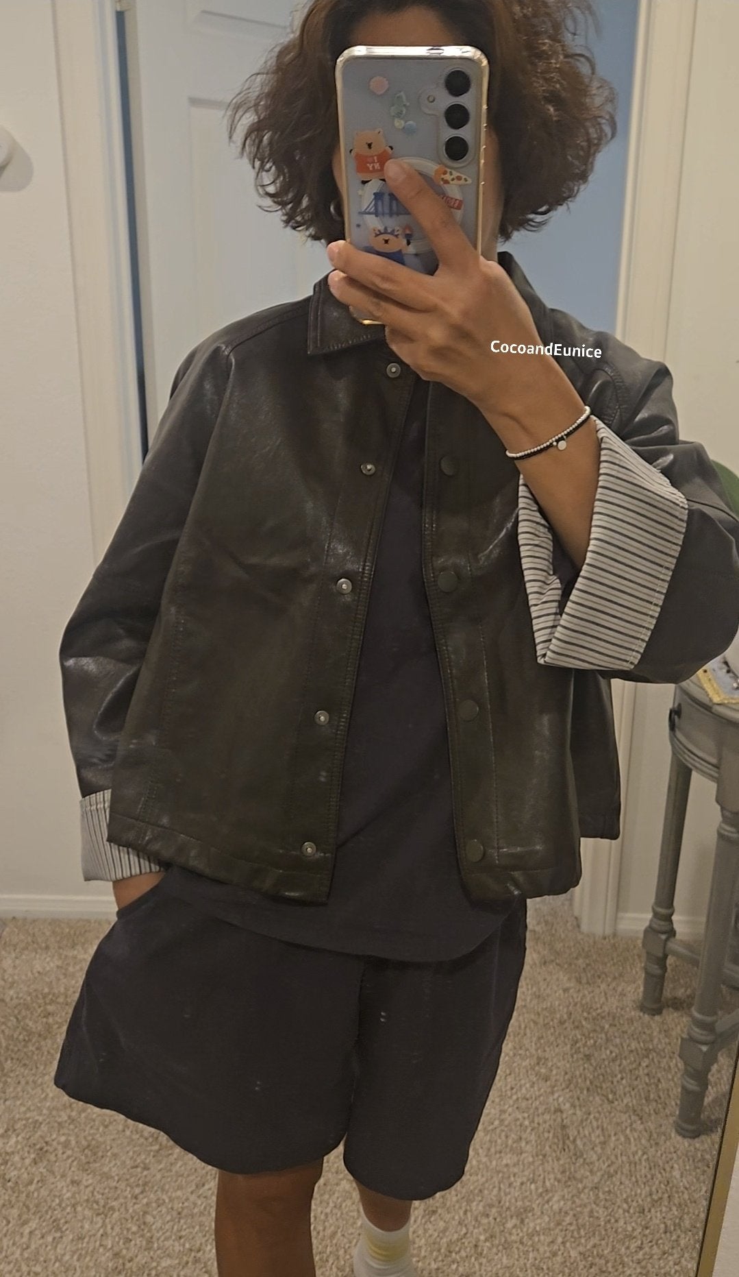 ✨️NEW ARRIVAL✨️ 🌿 Vegan Leather Drawstring Jacket [Brand-Level Production]