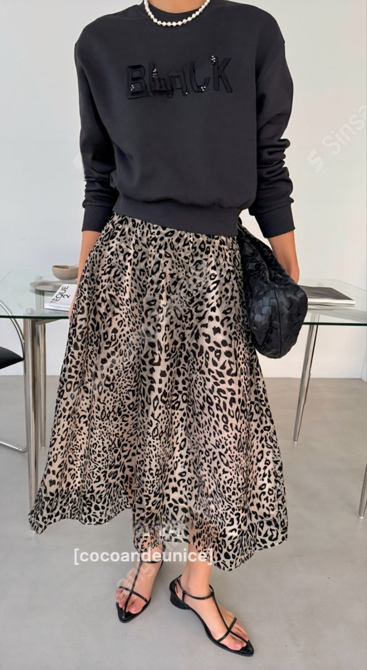 ✨️NEW ARRIVAL✨️ 🌿Unique Leopard Tulle Skirt