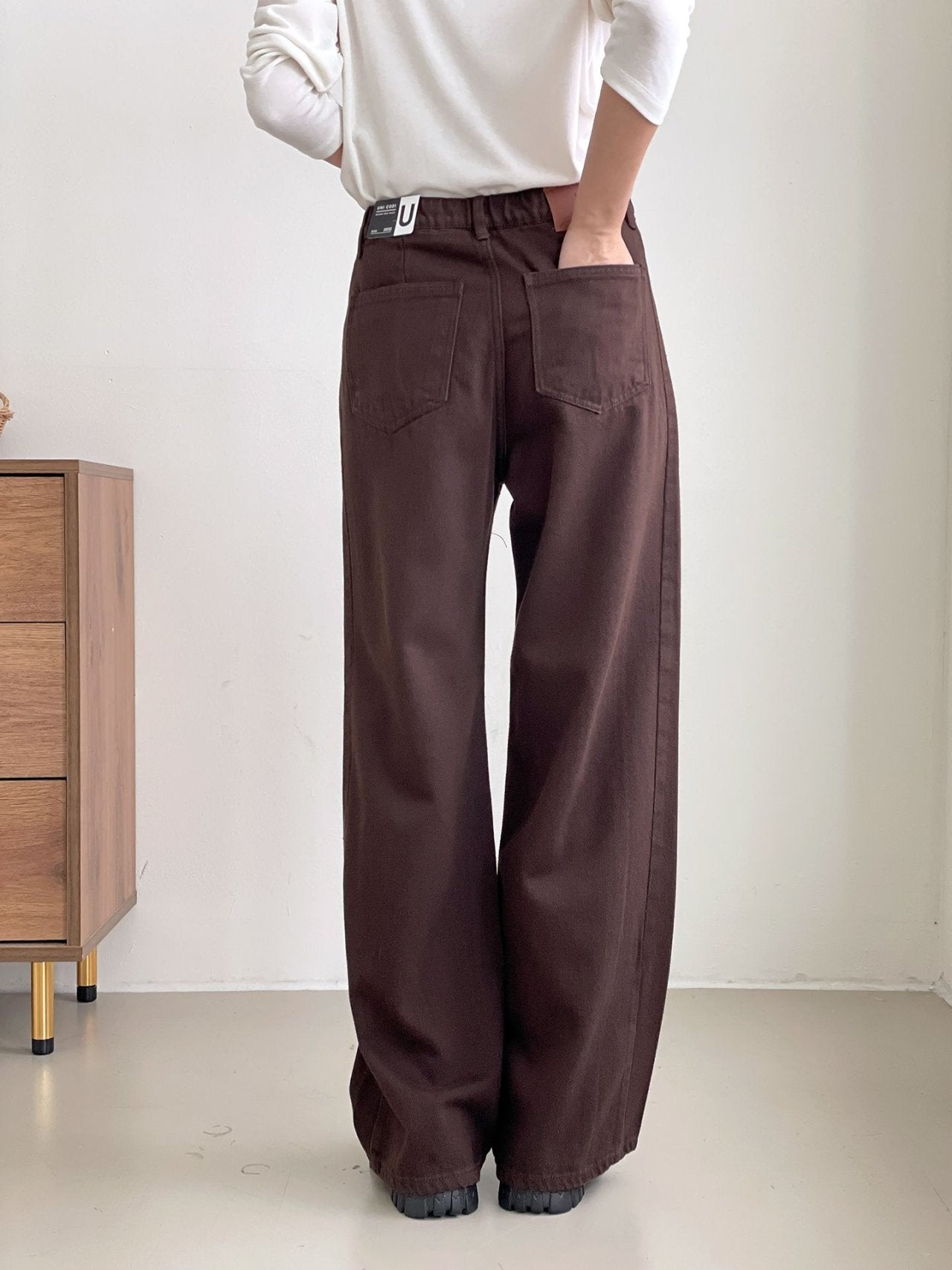 ✨️NEW ARRIVAL✨️🌿PREMIUM No.527 AUTUMN POP RING YARN SECRET BANDING WIDE PANTS