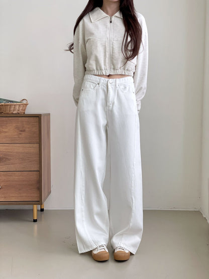 ✨️NEW ARRIVAL✨️🌿PREMIUM No.527 AUTUMN POP RING YARN SECRET BANDING WIDE PANTS