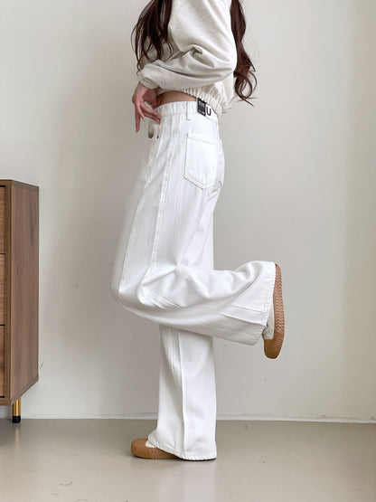 ✨️NEW ARRIVAL✨️🌿PREMIUM No.527 AUTUMN POP RING YARN SECRET BANDING WIDE PANTS