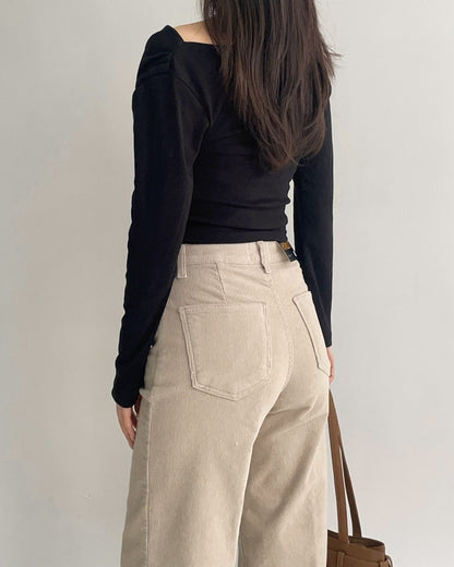 ❄️No.260 Premium 11-Wale Corduroy Stretch Wide Pants(🤫Hidden Banding)