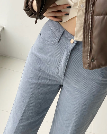 ❄️No.260 Premium 11-Wale Corduroy Stretch Wide Pants(🤫Hidden Banding)