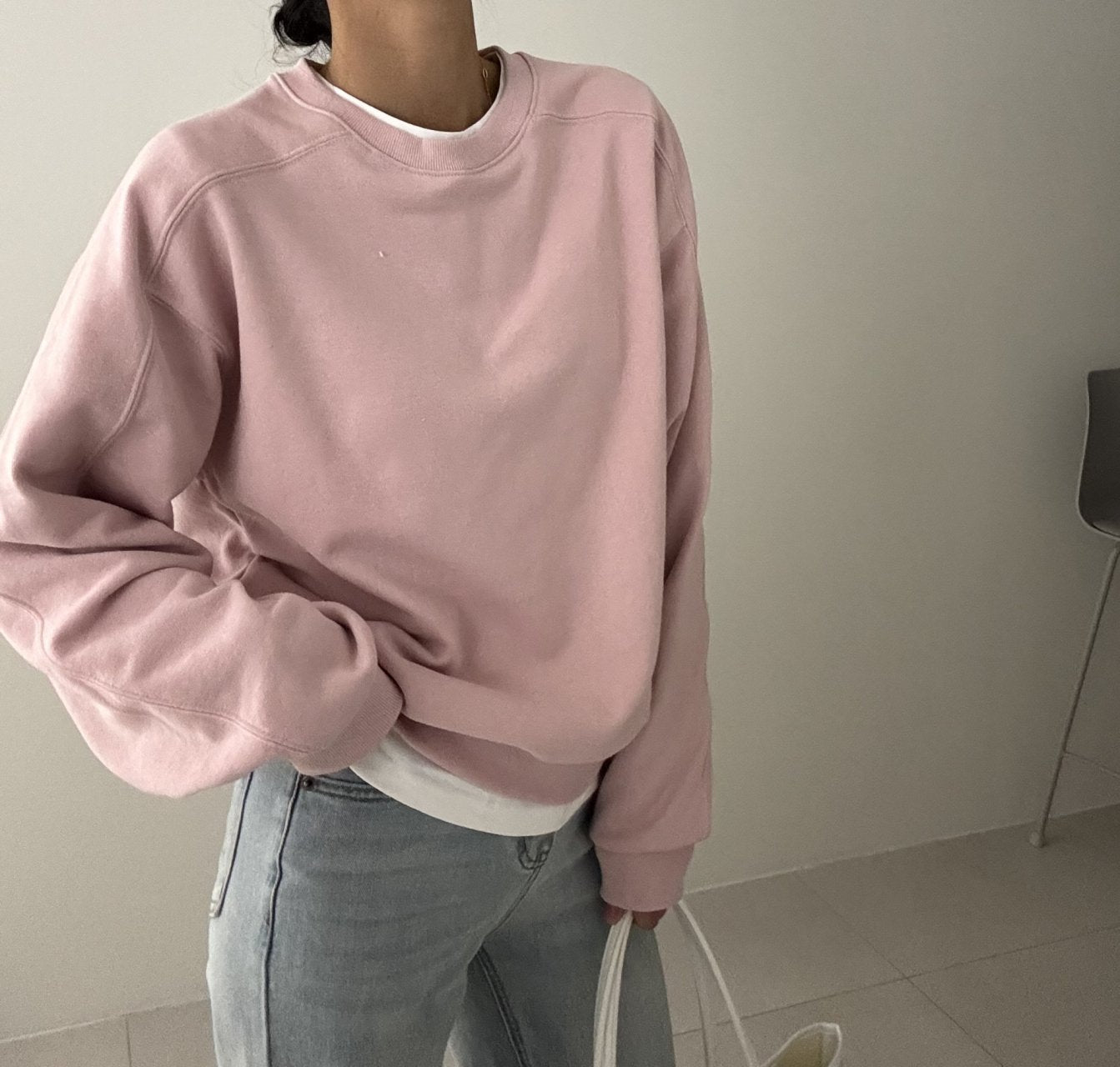 🌿 26SS Panel Line Sweatshirt