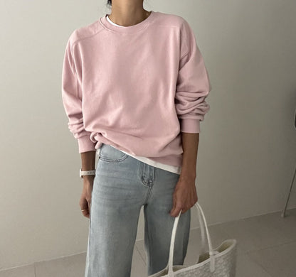 🌿 26SS Panel Line Sweatshirt