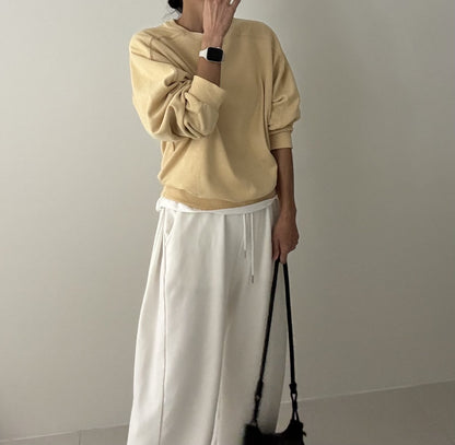 🌿 26SS Panel Line Sweatshirt