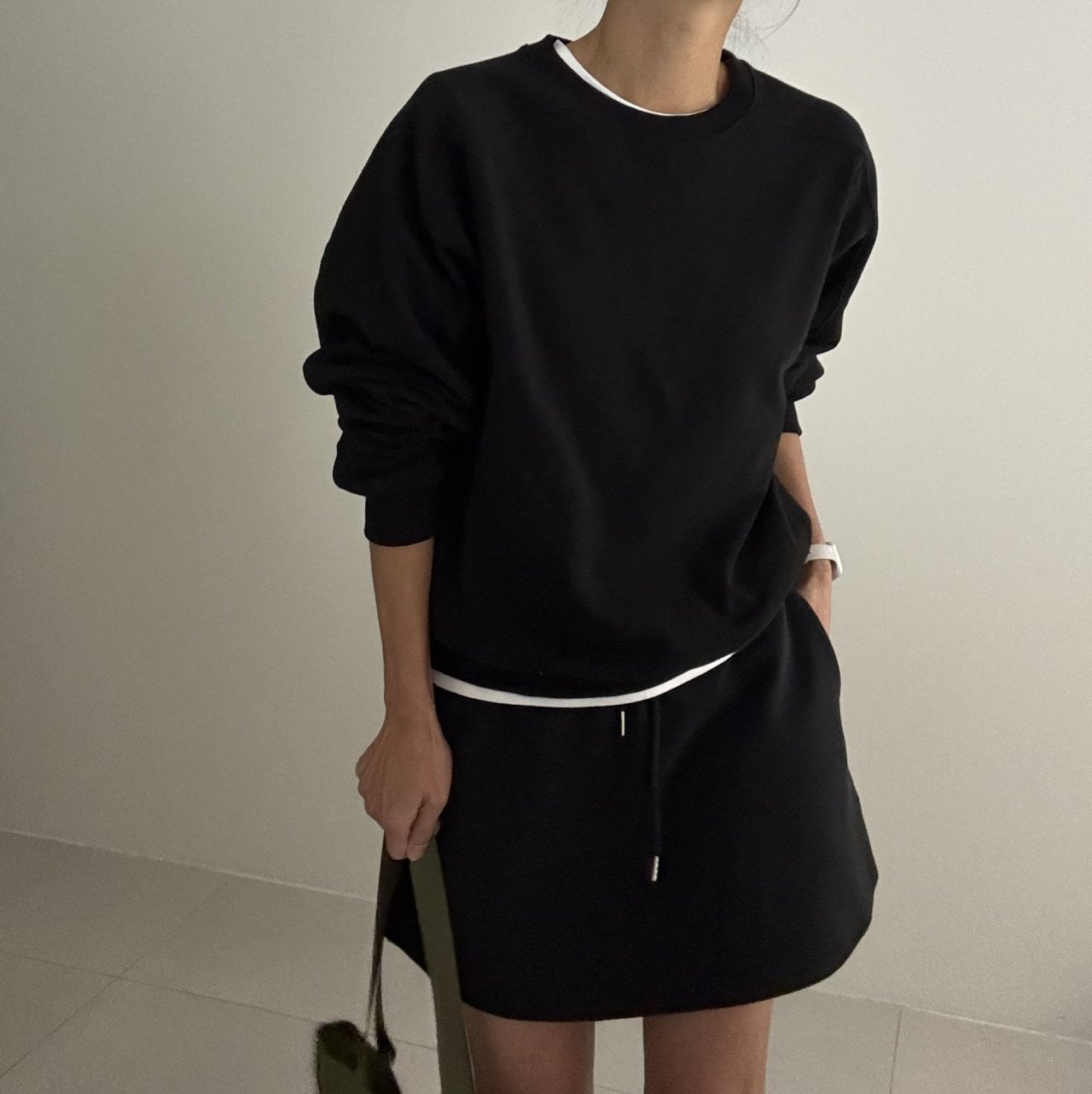 🌿 26SS Panel Line Sweatshirt