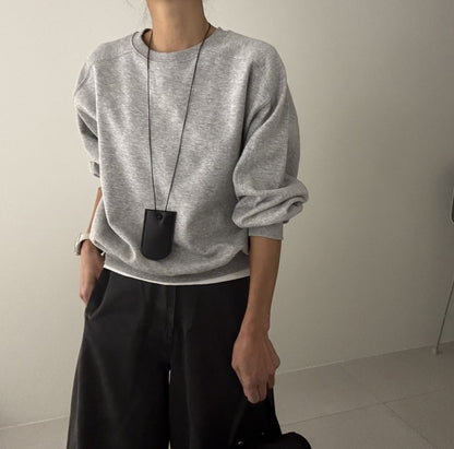 🌿 26SS Panel Line Sweatshirt