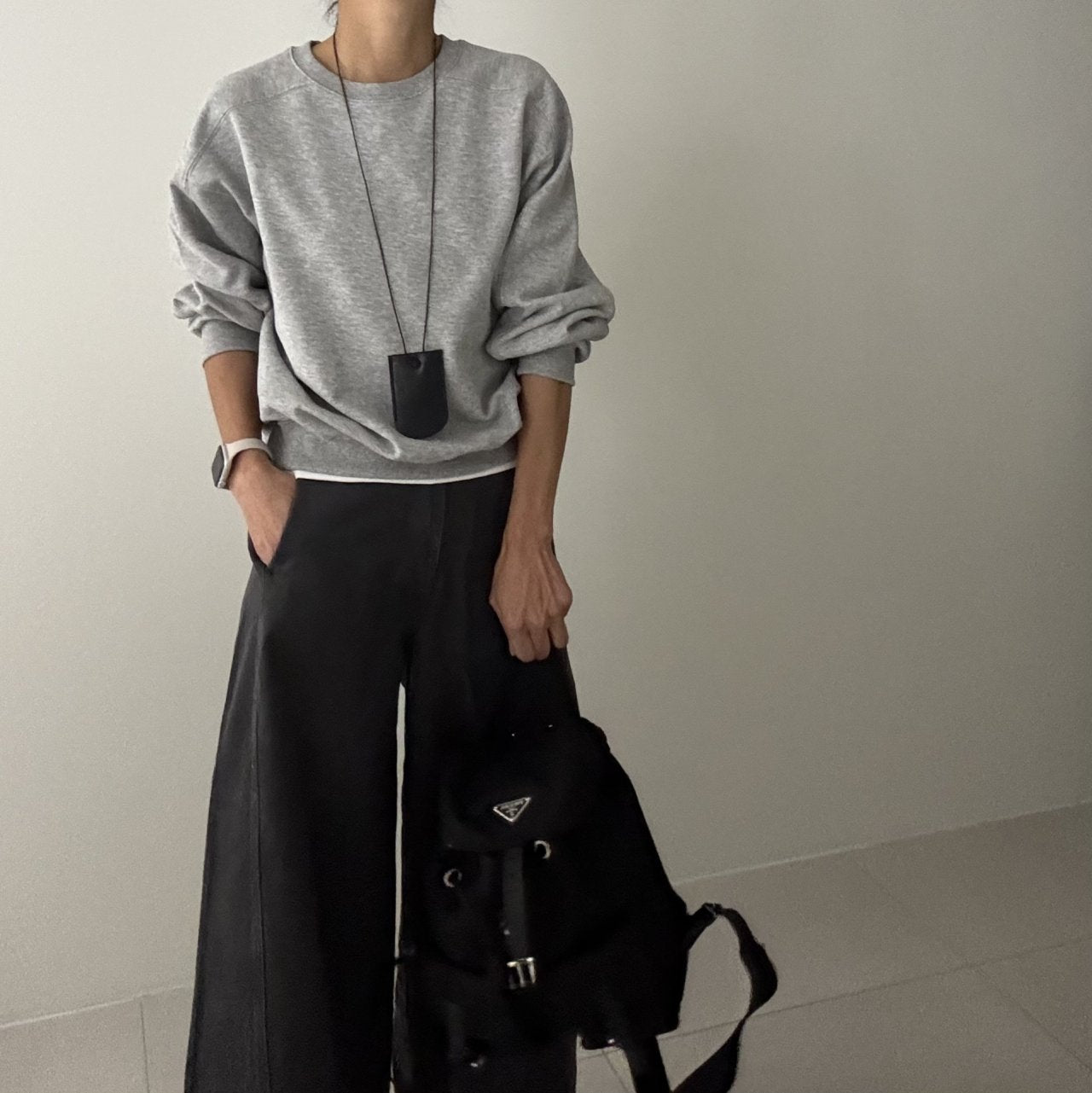 🌿 26SS Panel Line Sweatshirt