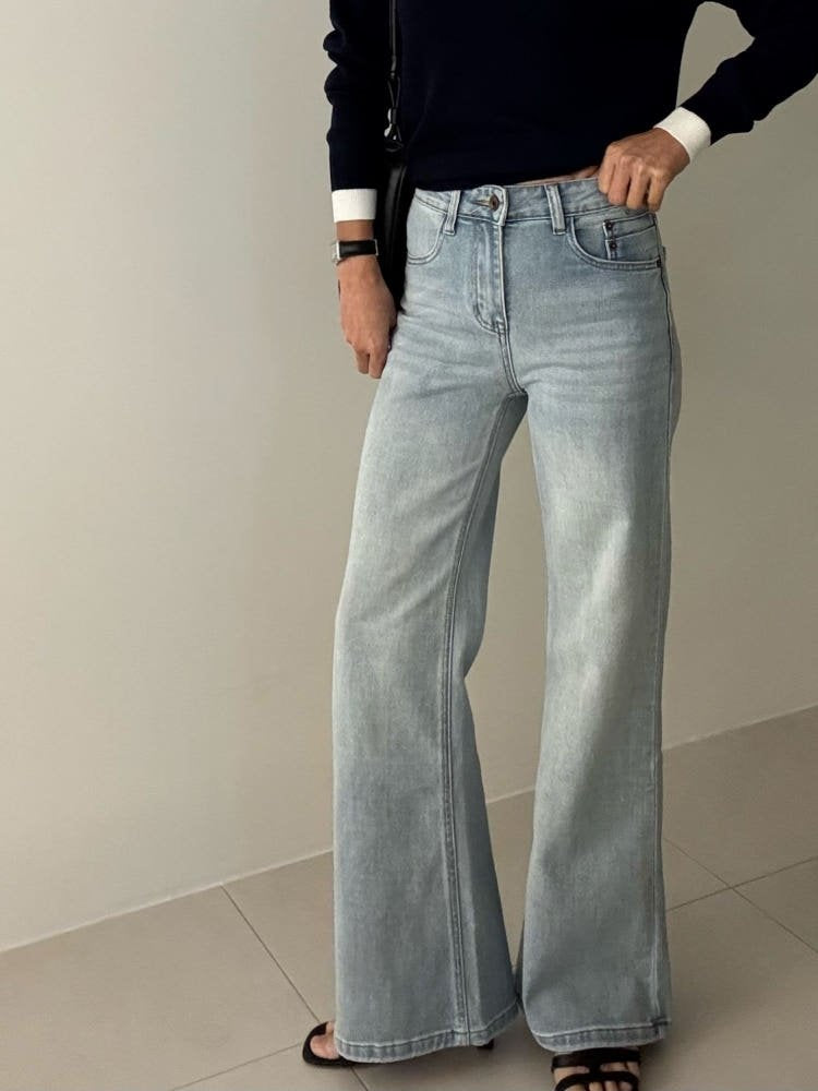 🌿 26SS Semi Bootcut Jeans