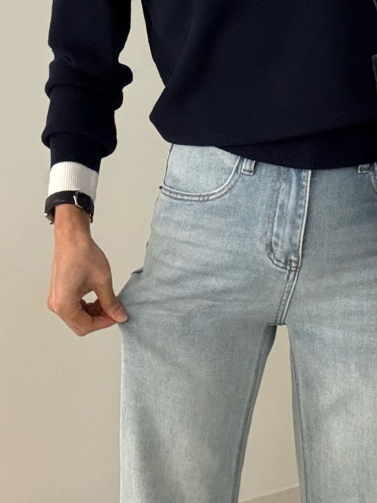 🌿 26SS Semi Bootcut Jeans