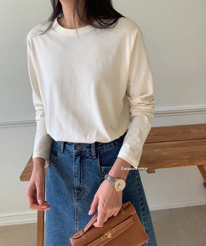 🌿 Multi-Stitch Long Sleeve Tee