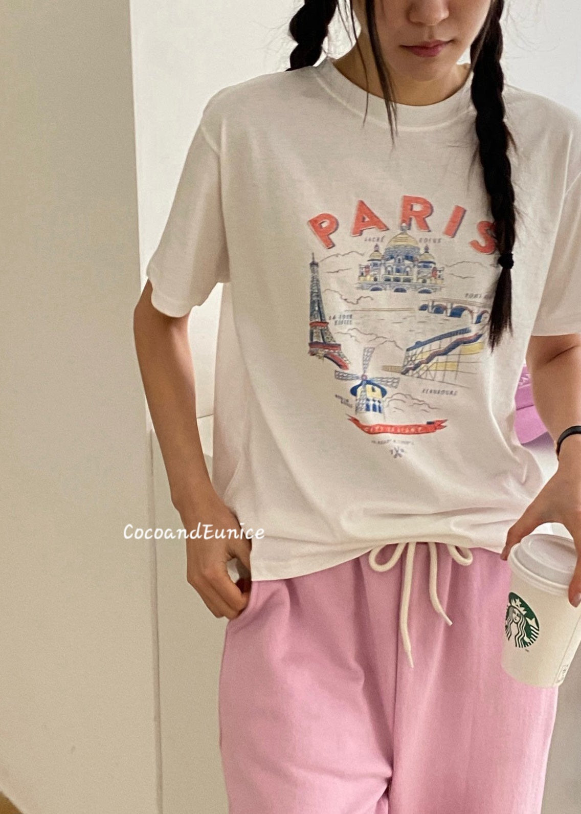 🌿 Washed Cotton Paris Graphic Tee
