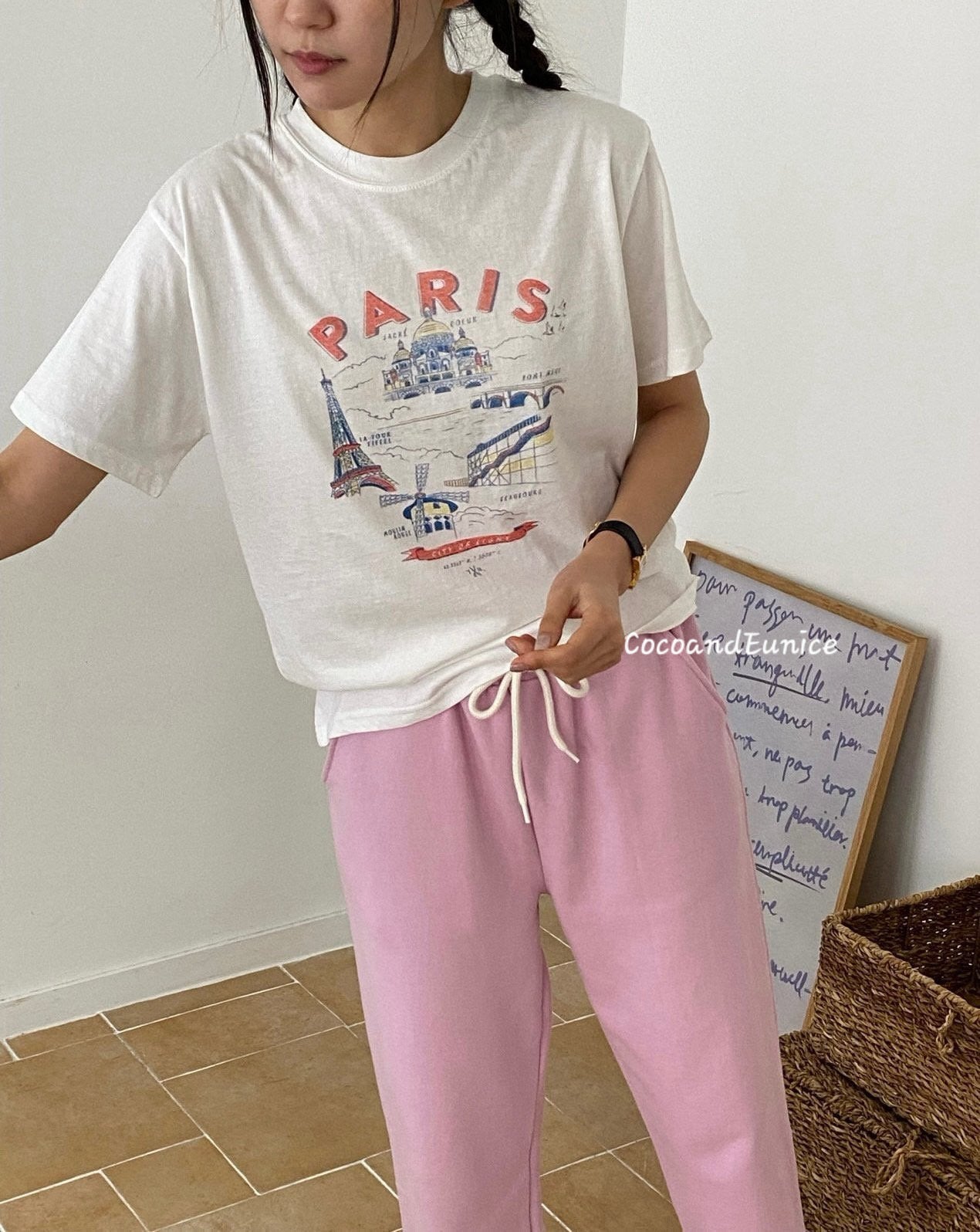 🌿 Washed Cotton Paris Graphic Tee