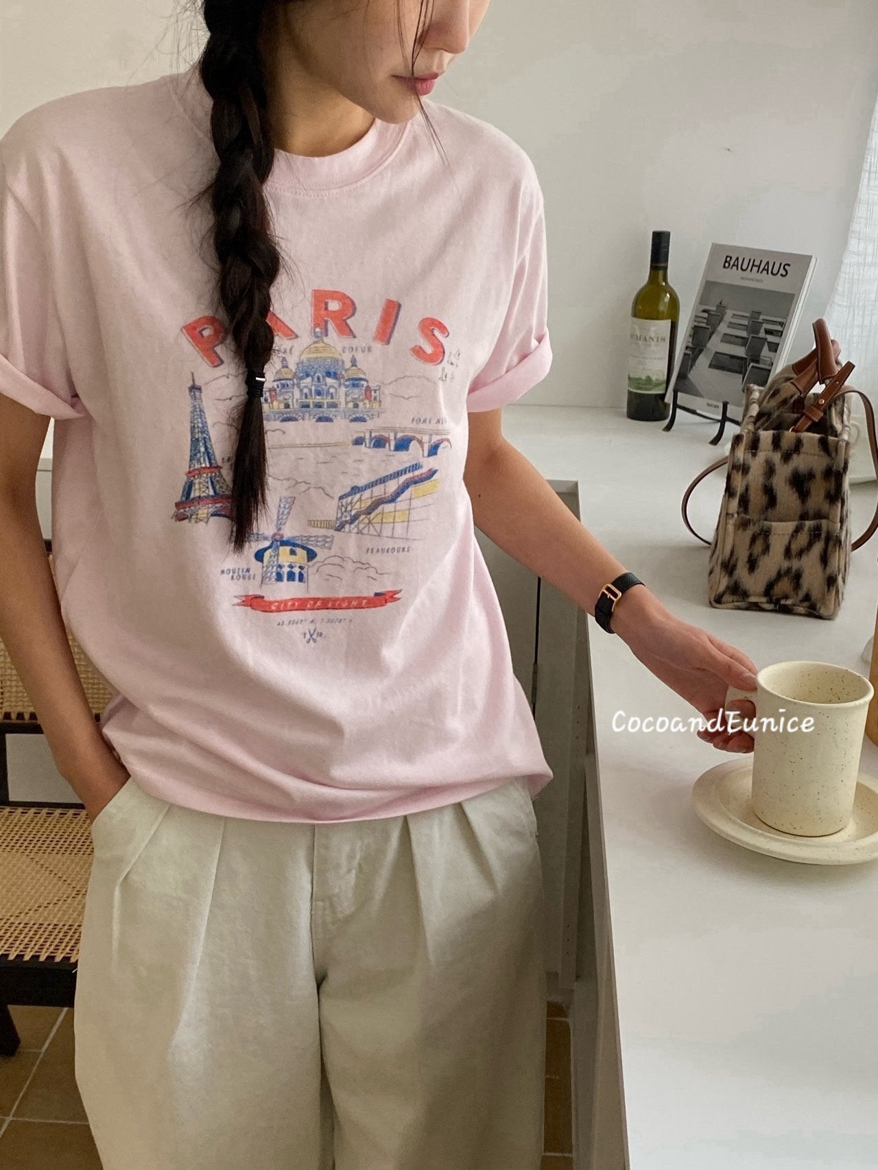 🌿 Washed Cotton Paris Graphic Tee