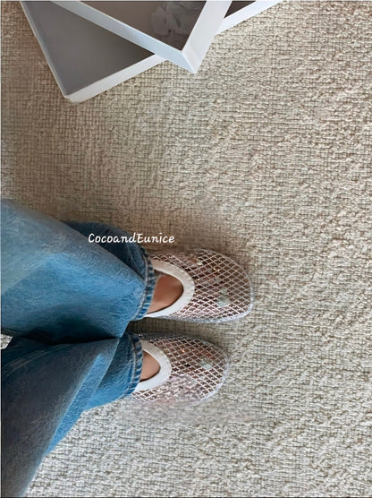 ✨ Must-Have Summer Flat ✨ 💎Beaded Mesh Flats💎