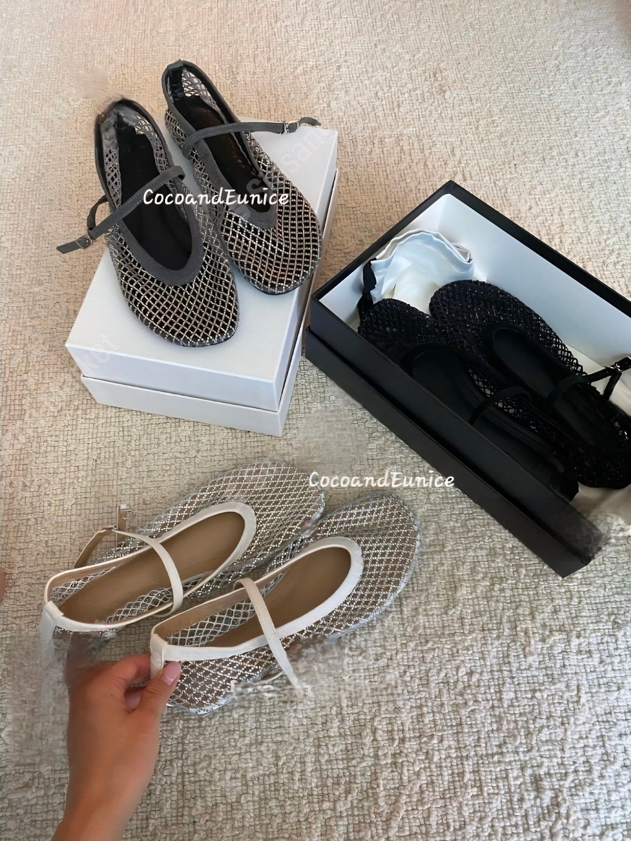 ✨ Must-Have Summer Flat ✨ 💎Beaded Mesh Flats💎
