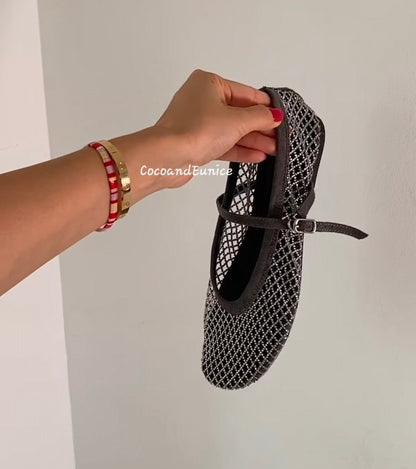 ✨ Must-Have Summer Flat ✨ 💎Beaded Mesh Flats💎
