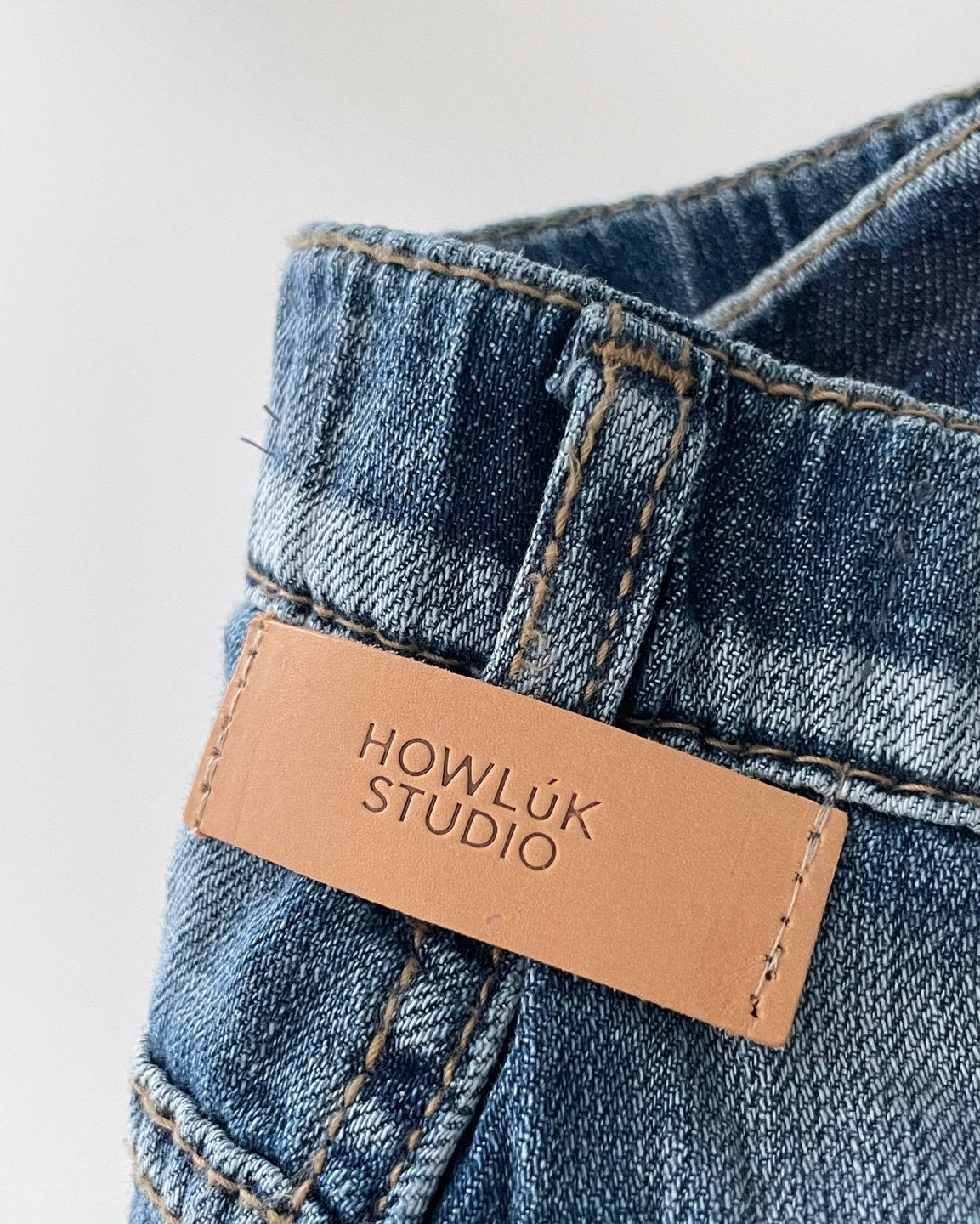 No.3089 Wide Straight Leg Jeans | Korean Denim Pants | Hidden Waistband Jeans | Light Wash Denim | High Rise Wide Leg Jeans | Casual Jeans