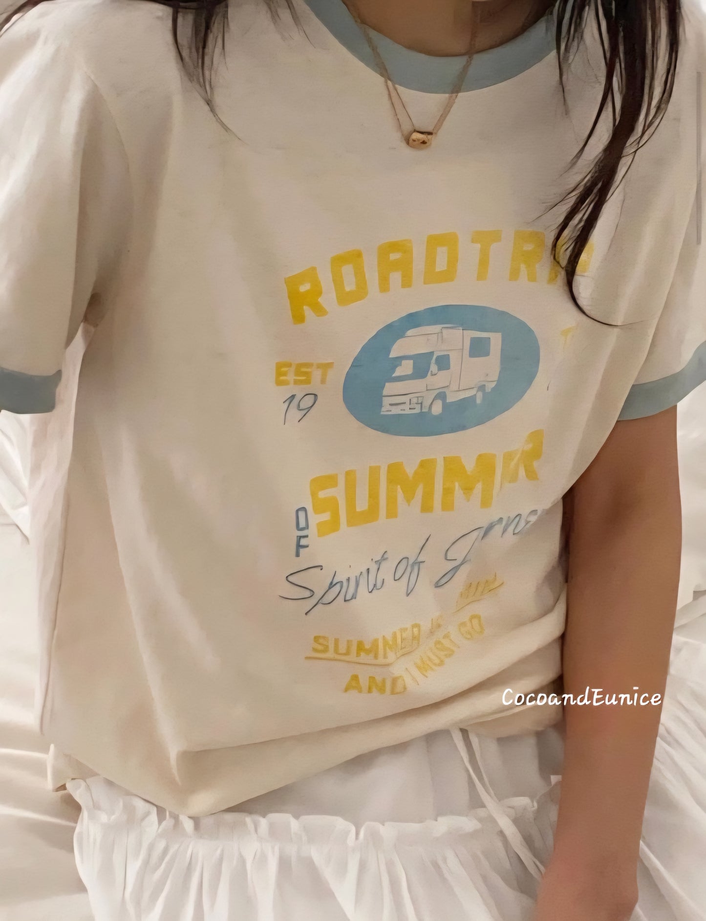 🌿 Vintage Road Ringer Tee (Washed Cotton)