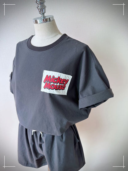 Mickey Boxy Top & Shorts Set