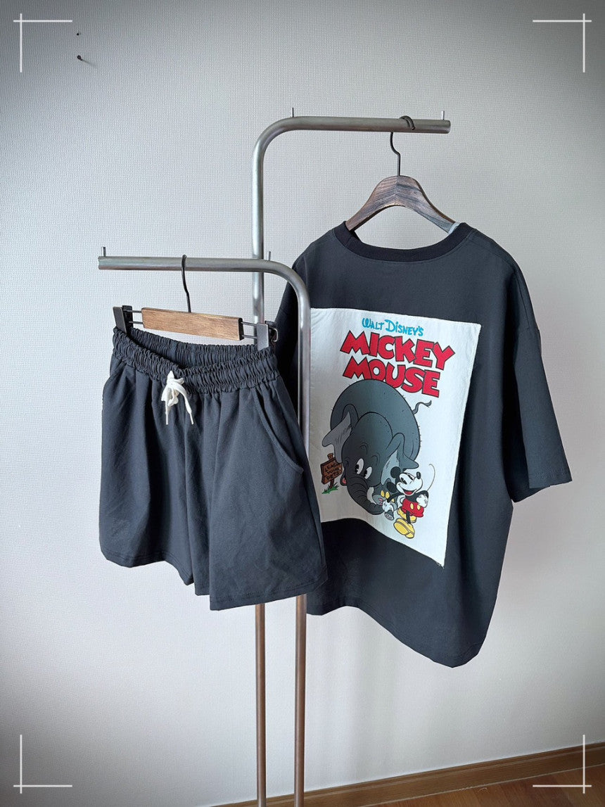 Mickey Boxy Top & Shorts Set
