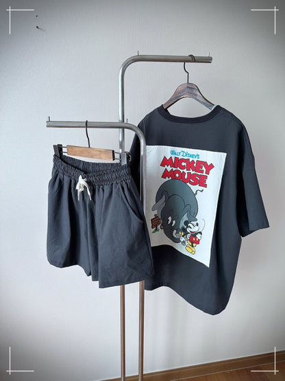 Mickey Boxy Top & Shorts Set